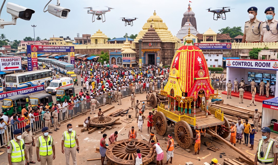 Extensive Preparations Underway for Rath Yatra 2026: Enhanced Security, Surveillance, and Transport Arrangements